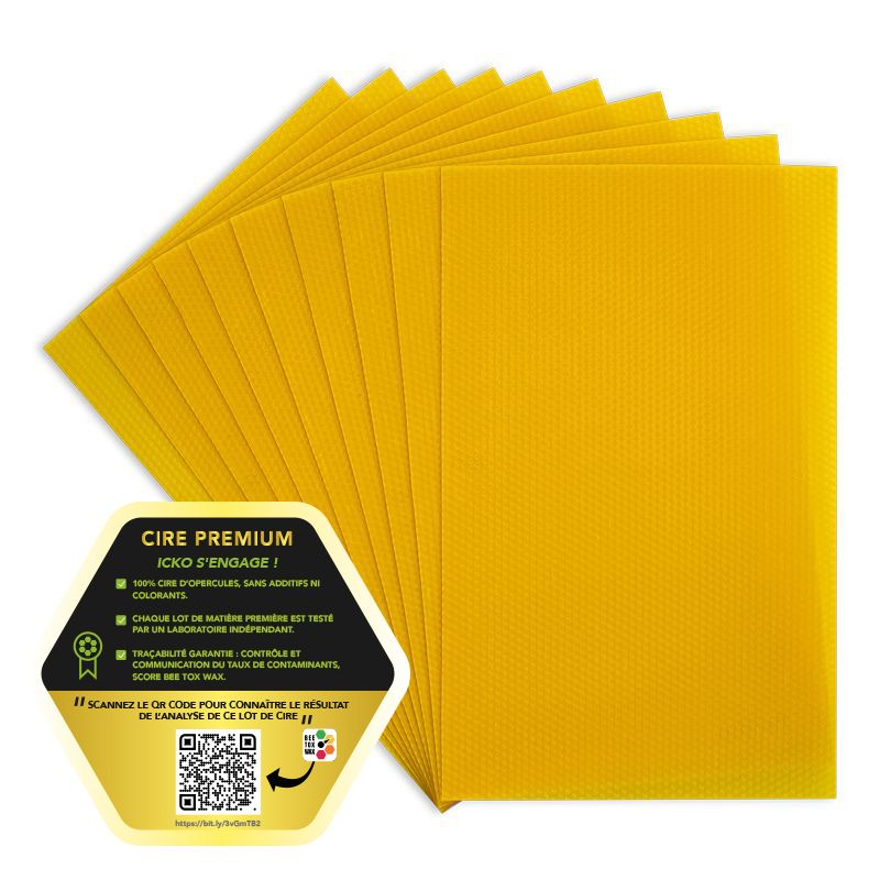 cire d'abeille gaufrée premium